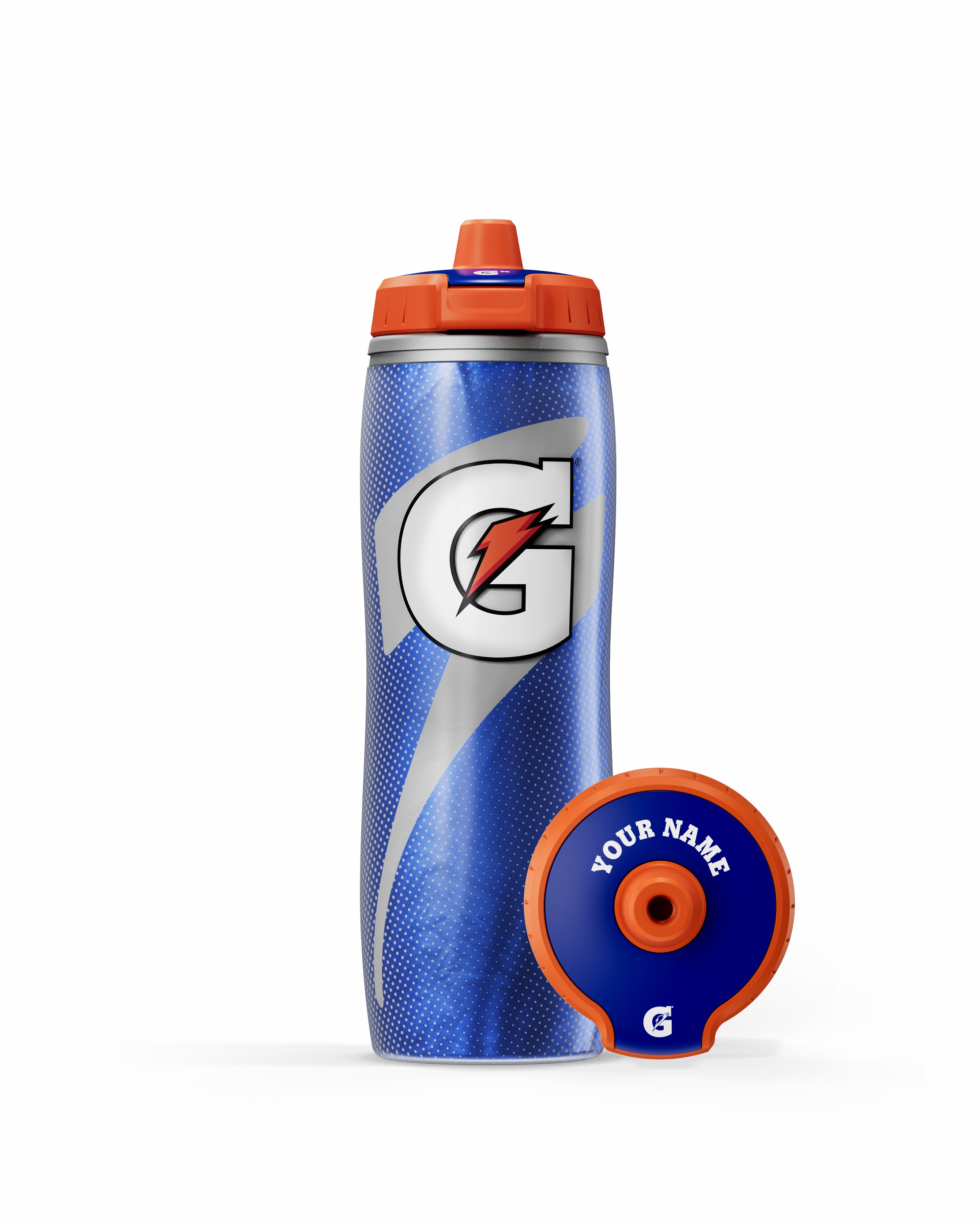 Blue Gatorade Insulated Squeeze Personalized Water Bottle (30 oz) Bundle Bottles | MTK130692