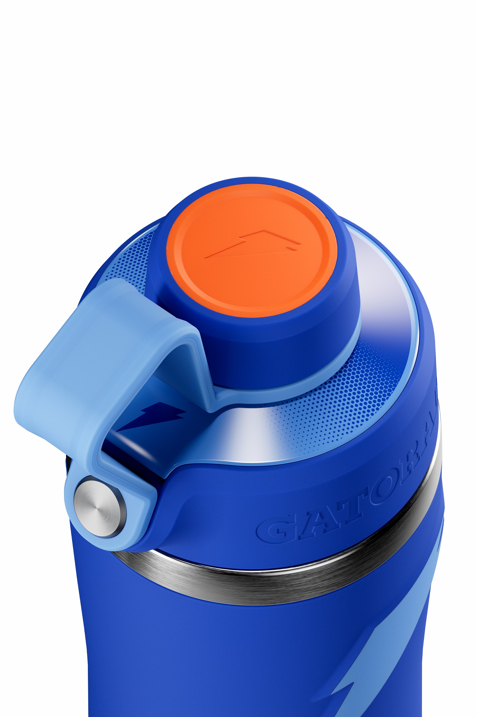 Blue Gatorade Overtime Stainless Steel Water Bottle (Straw Cap) Bundle 22oz Bottles | HYJ739026