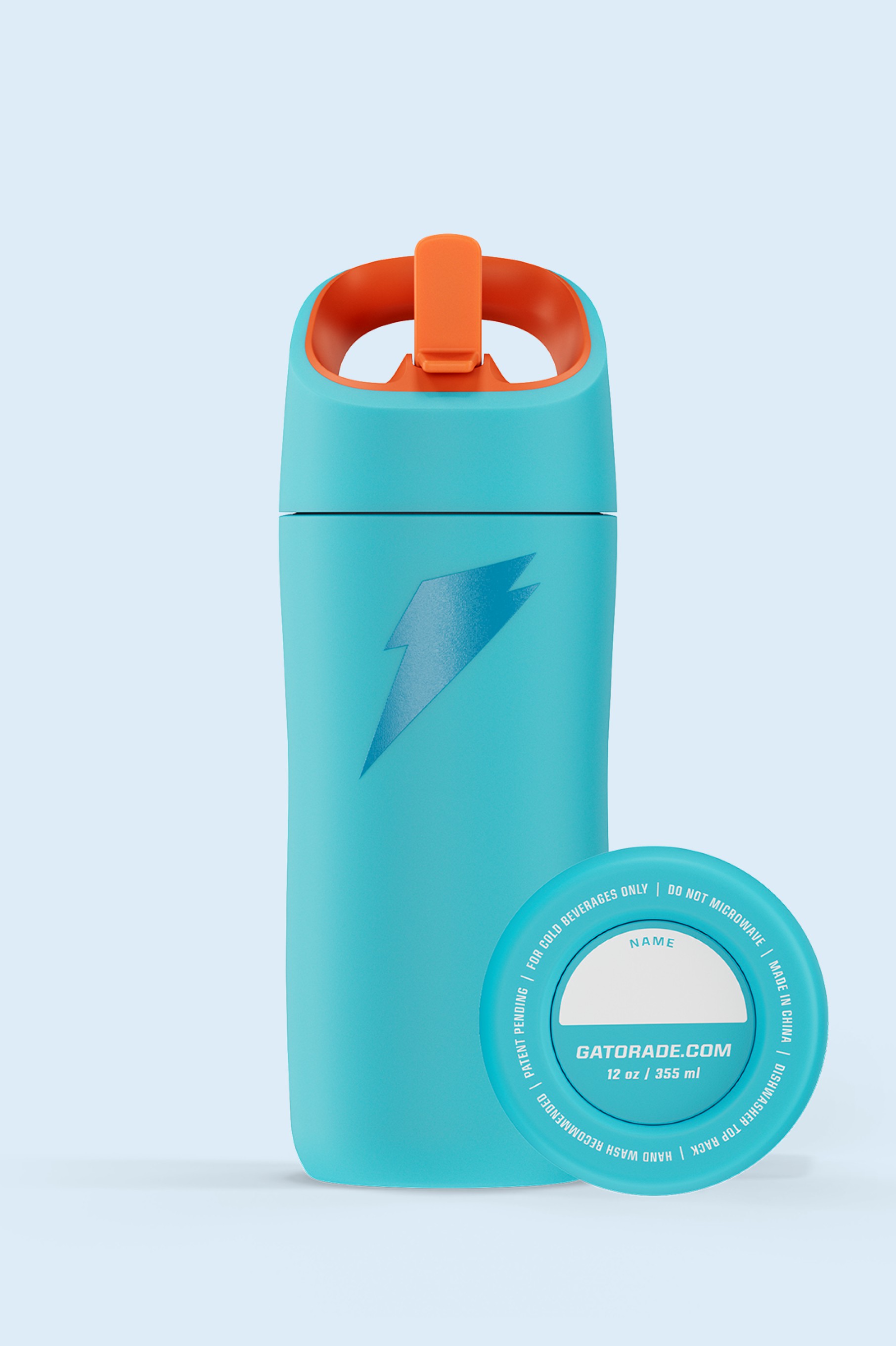 Blue Gatorade Rookie Stainless Steel Water Bottle (12 oz) Bottles | LAH380641