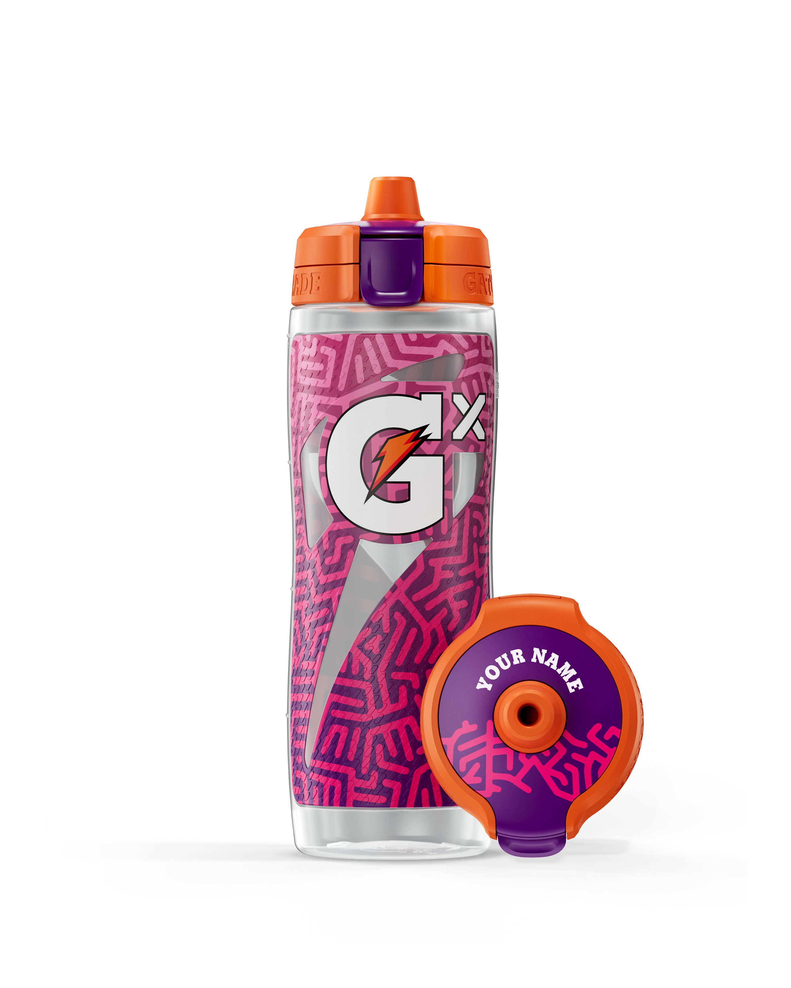 Fractal Magenta Gatorade Gx Exclusive Water Bottle (30 oz) Bundle Bottles | NSH753214