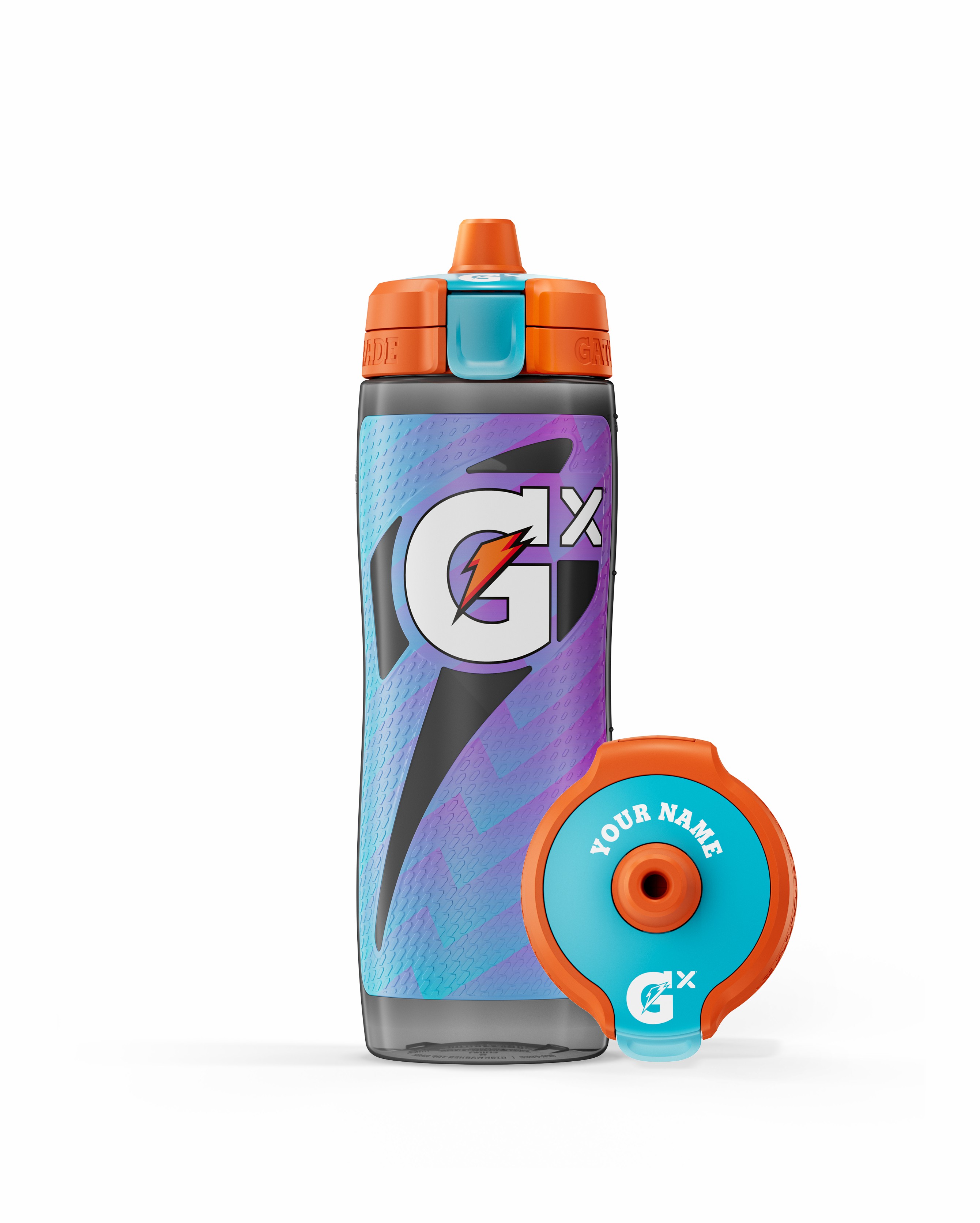 Neon Blue Gatorade Gx Momentum Water Bottle (30 oz) Bundle Bottles | VBD402531