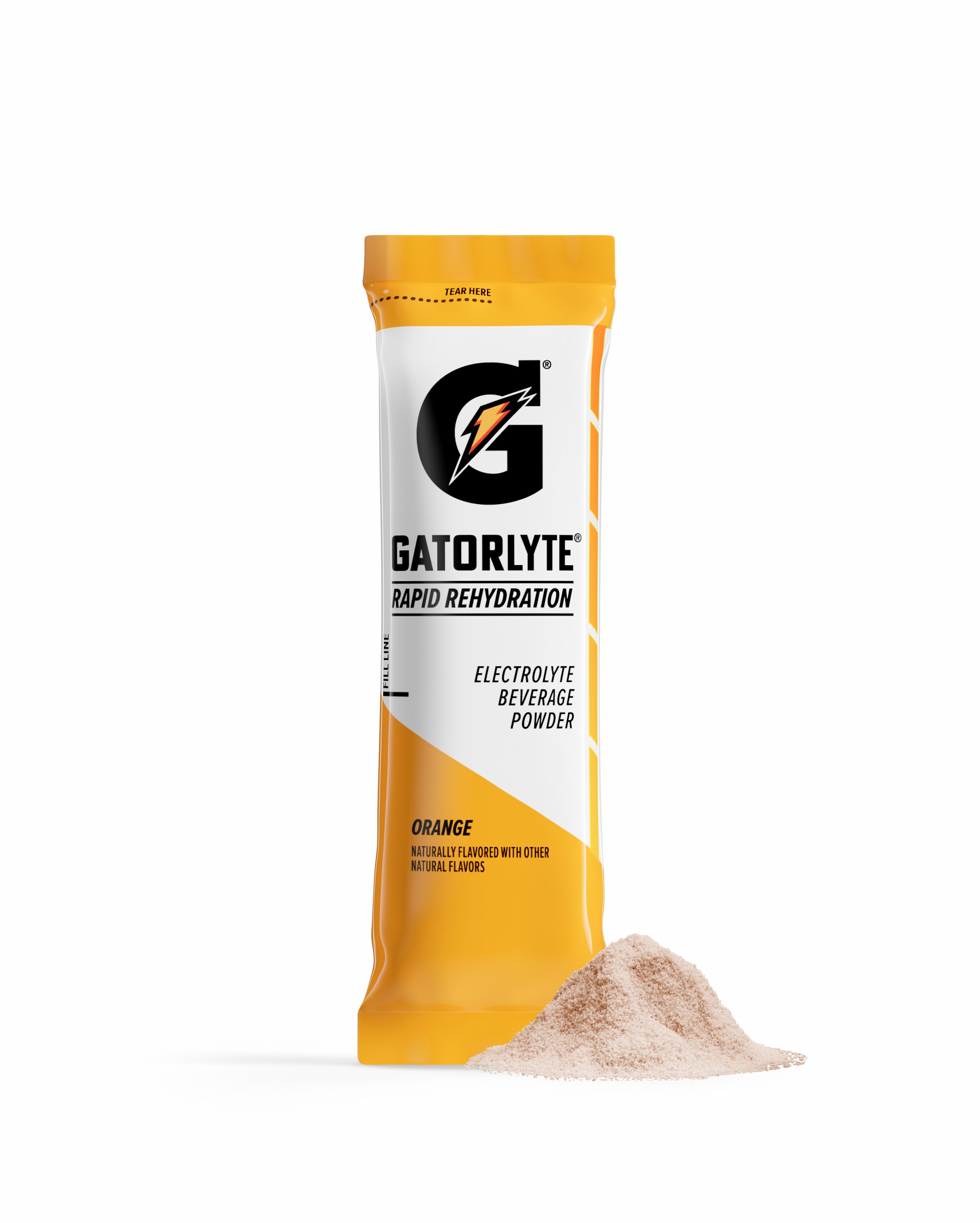 Orange Gatorade Gatorlyte Powder (48 sticks) Powders | OFB691057