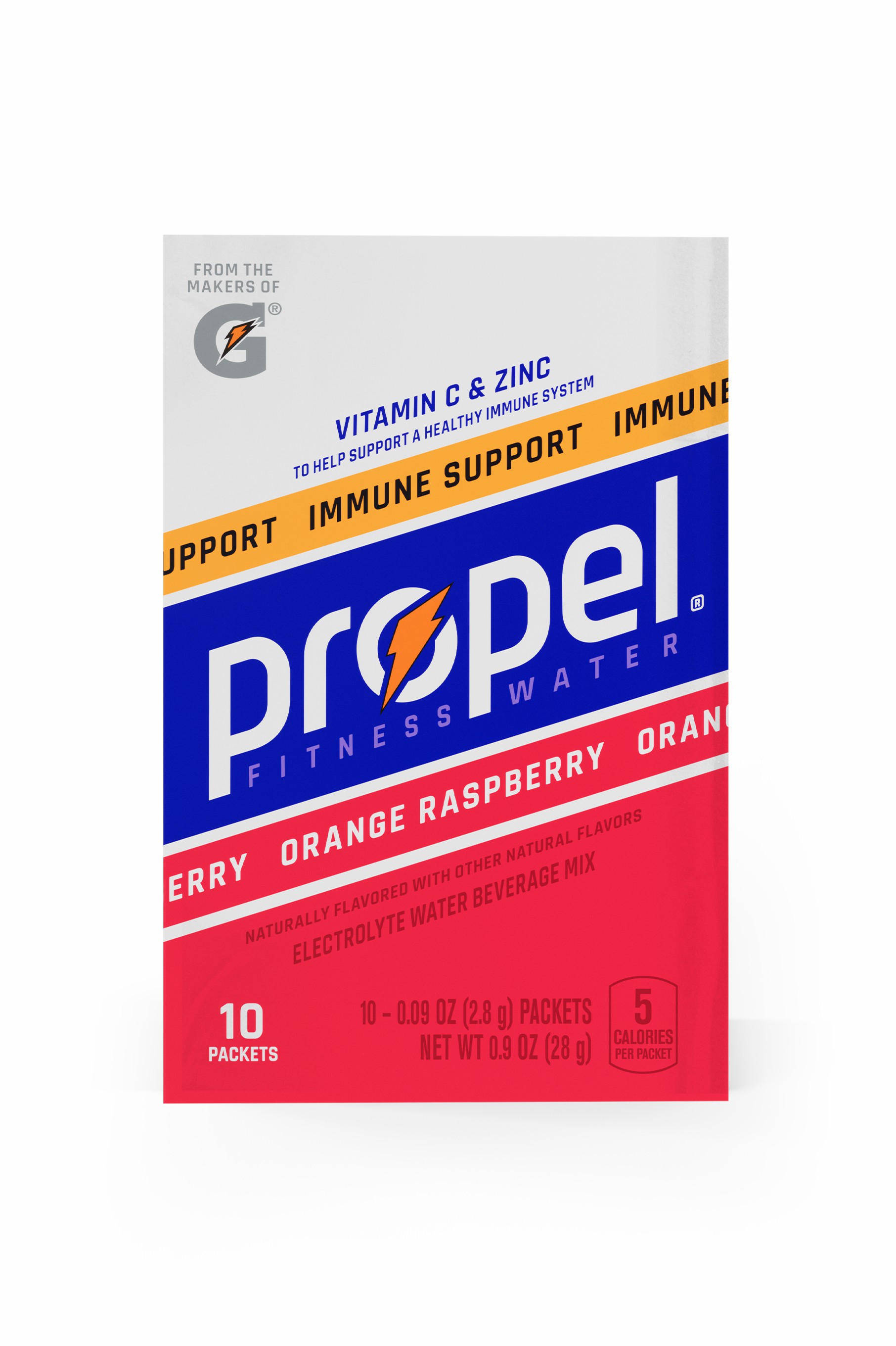 Orange Raspberry Gatorade Propel Immune Support Powder (30 sticks) Powders | KWH109534
