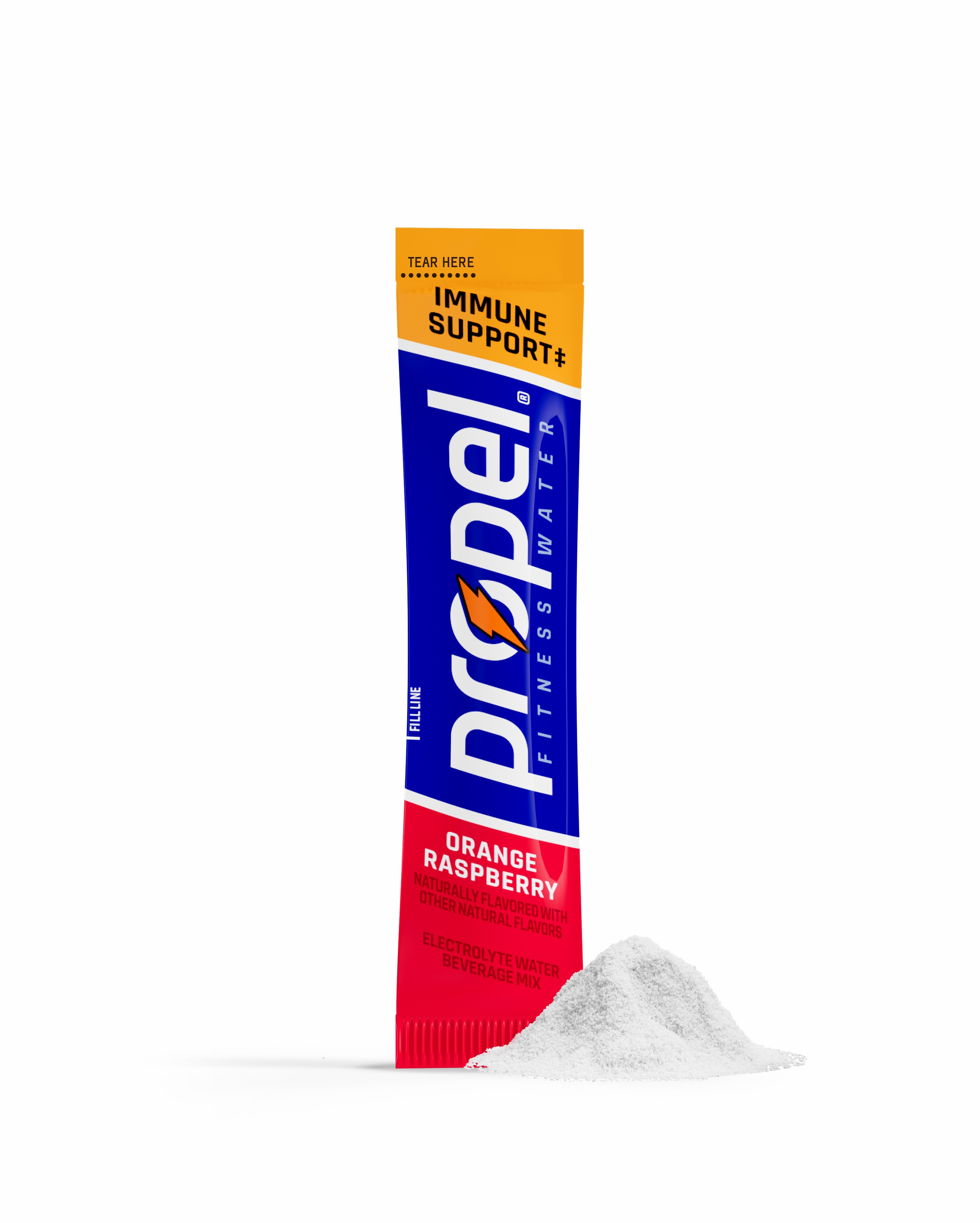 Orange Raspberry Gatorade Propel Immune Support Powder (30 sticks) Powders | KWH109534