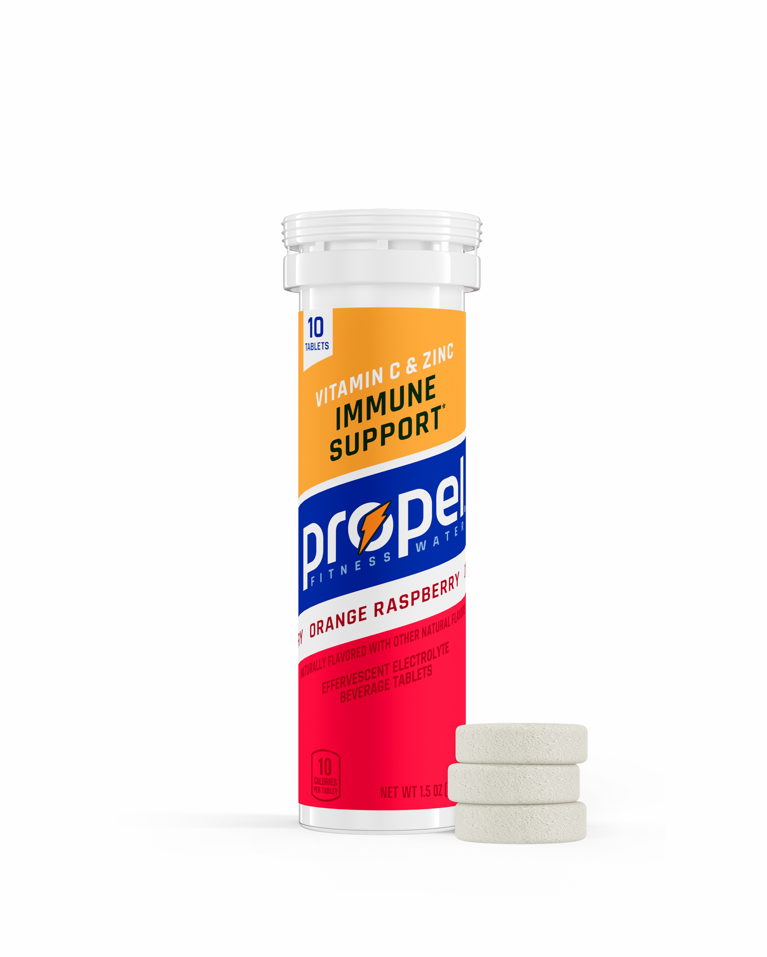 Orange Raspberry Gatorade Propel Immune Support Tablets (8 tubes) Tablets | GLW876421