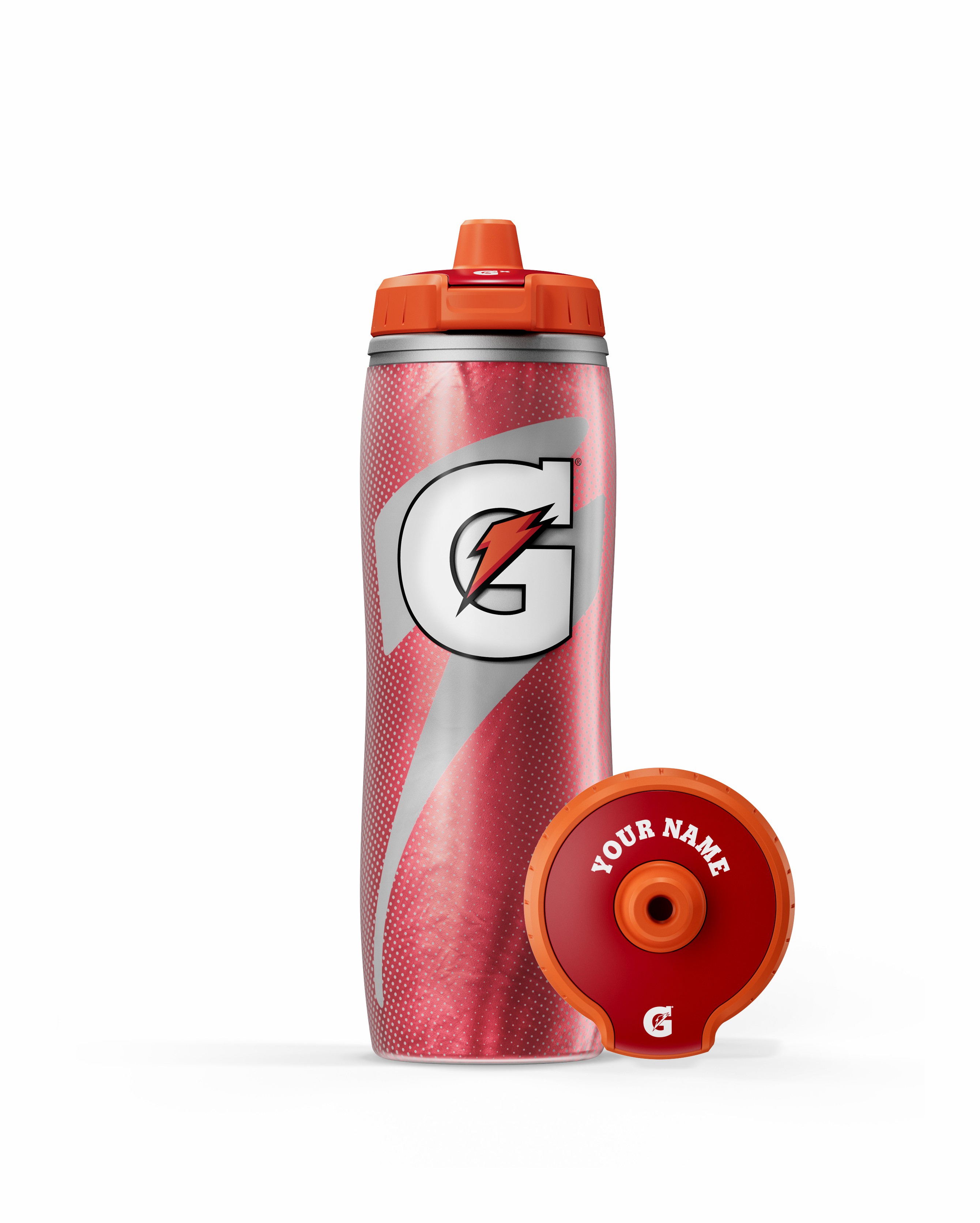 Red Gatorade Insulated Squeeze Personalized Water Bottle (30 oz) Bundle Bottles | MPE726584