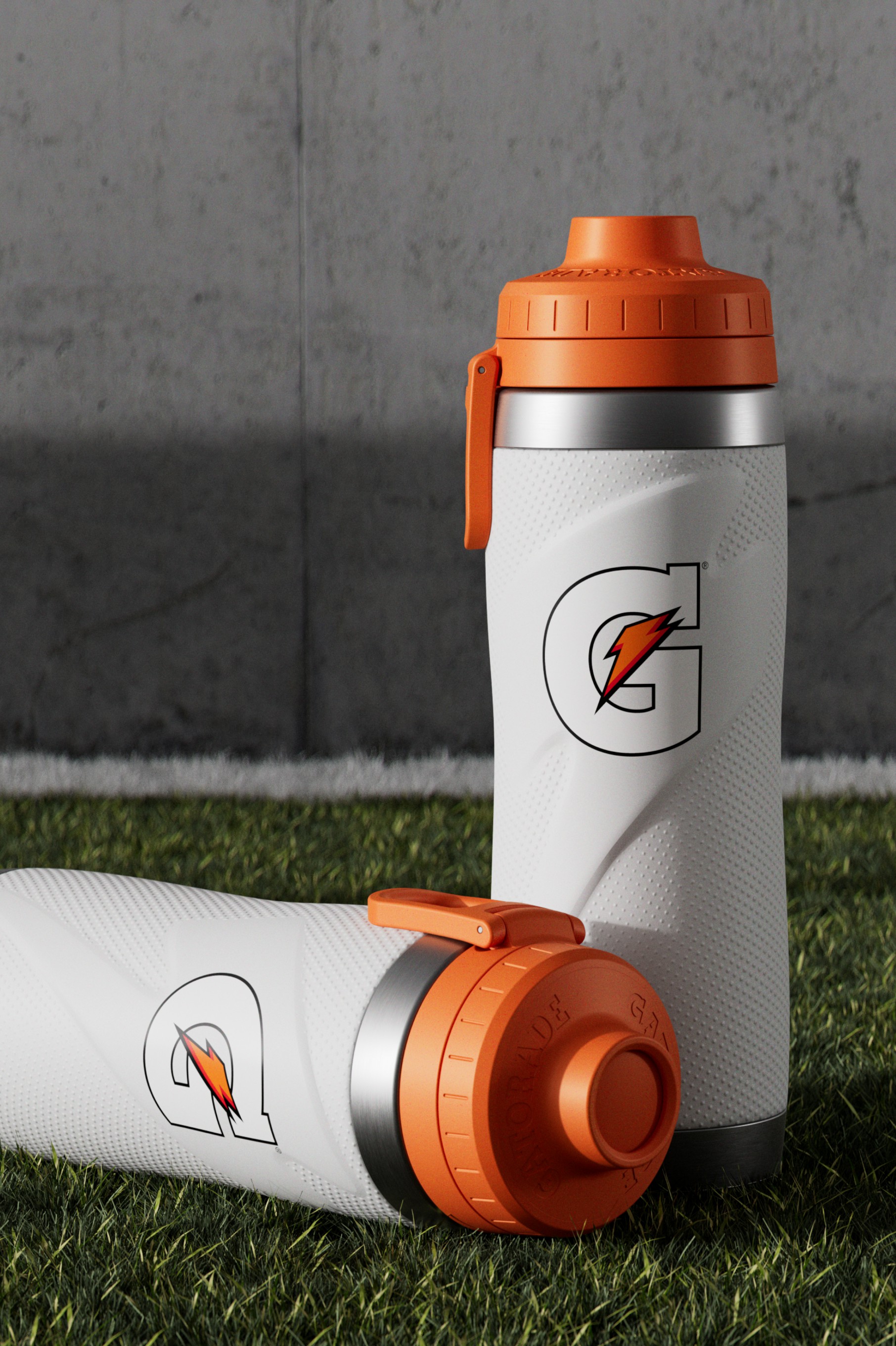 White Gatorade Stainless Steel Water Bottle (26oz) Bundle Bottles | WNG926071
