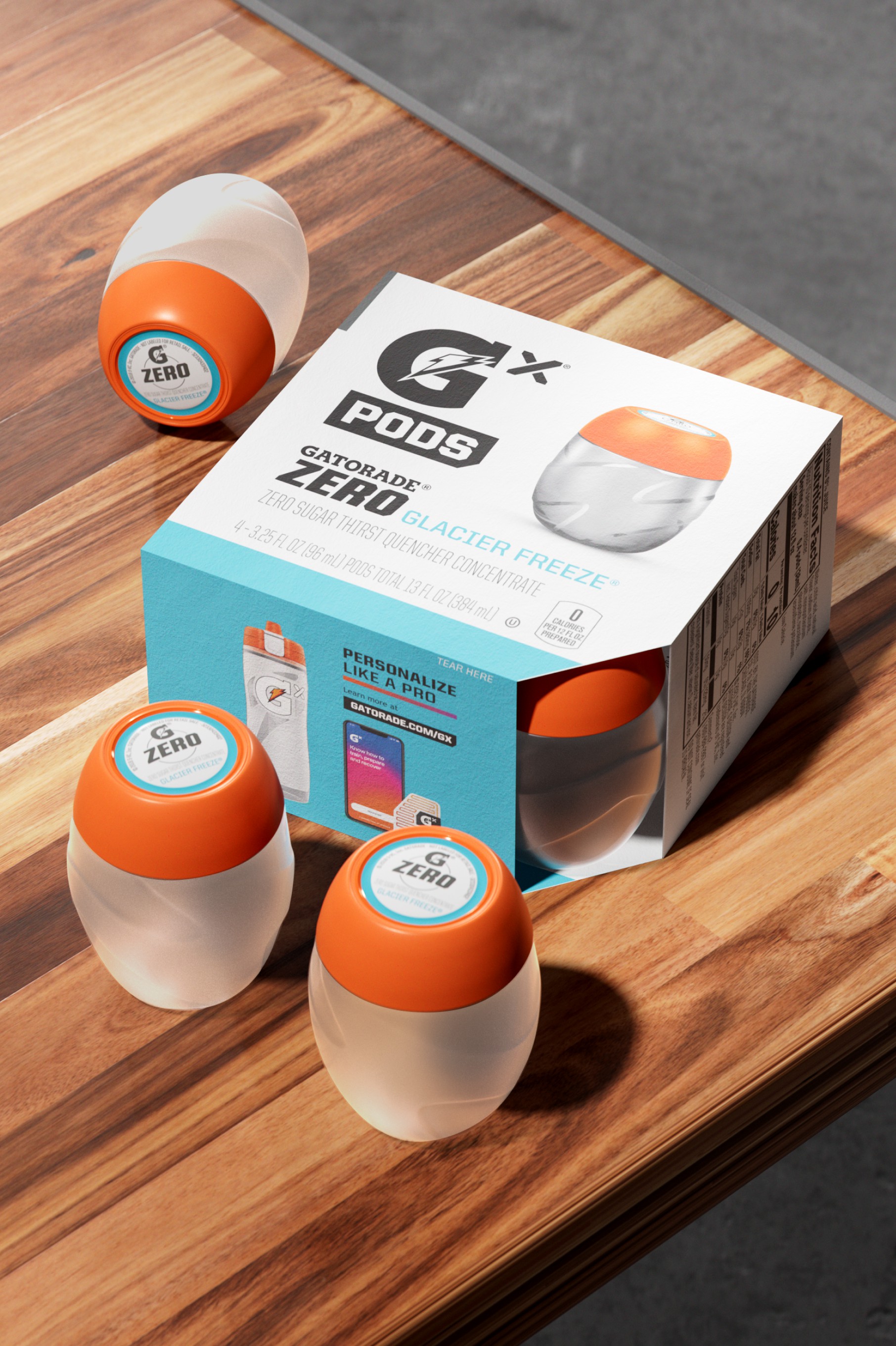Zero Glacier Freeze Gatorade Gx Pod (48 pods) Pods | TIV931627