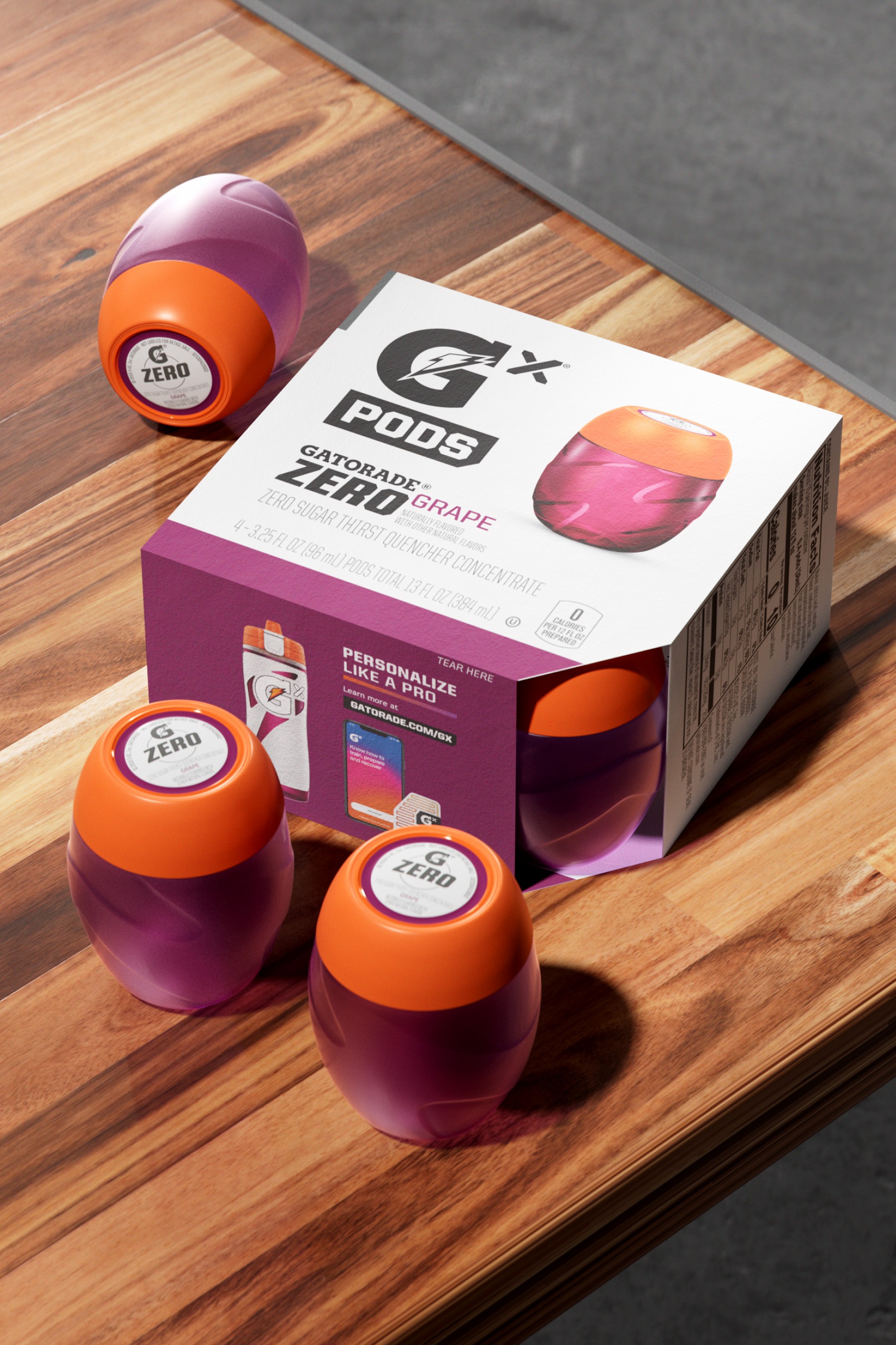 Zero Grape Gatorade Gx Pod (48 pods) Pods | VFO579621